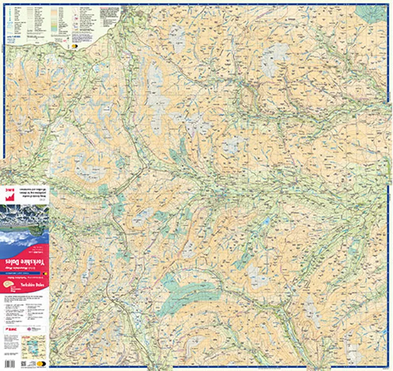 Harvey Maps - Yorkshire Dales - British Mountain Map - 1:40000-1